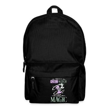 This is a girl witch likes magic - Backpack - black - Front