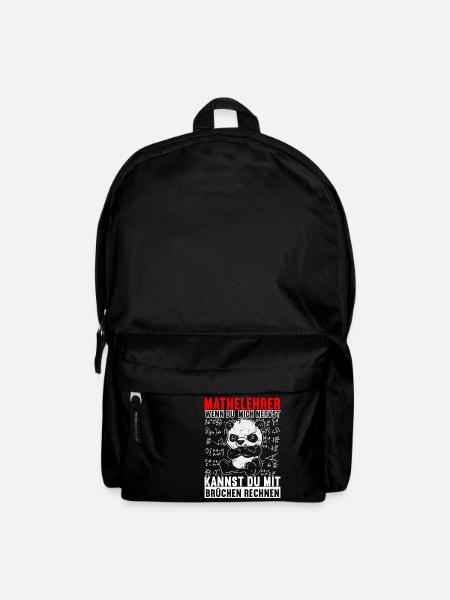 Mathe Mathelehrer - Rucksack - Schwarz