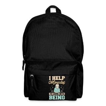 I help miracles to come into being - Rucksack - Schwarz - Vorne