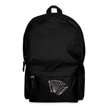 Musiker Akkordeon Spieler - Rucksack - Schwarz - Vorne