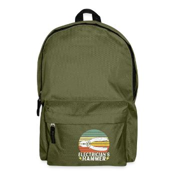 Électricien Électronicien Technicien en Electronique - Sac à dos - vert olive - Devant