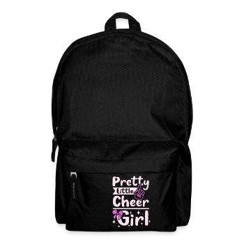 Jolie petite fille de cheer - Sac à dos - noir - Devant