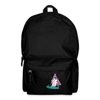 Einhorn beim Surfen Fabelwesen Sport - Rucksack - Schwarz - Vorne
