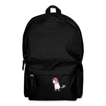 Licorne au sport de créature mythique du patin à roues alignées - Sac à dos - noir - Devant