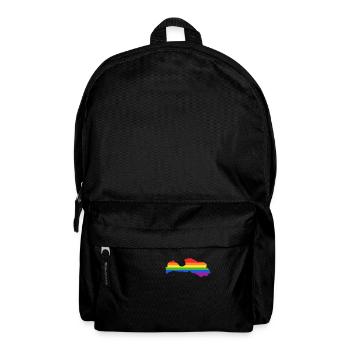 Lettland Regenbogenflagge für stolze LGTBQ Letten - Rucksack - Schwarz - Vorne