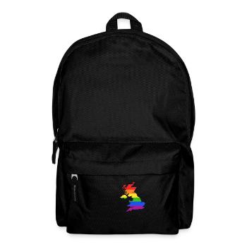 Vereinigtes Königreich Regenbogen für LGTBQ Briten - Rucksack - Schwarz - Vorne