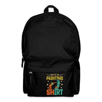 C'est ma chemise de peinture - Sac à dos - noir - Devant