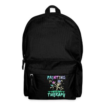 Painting is my therapy - Backpack - black - Front