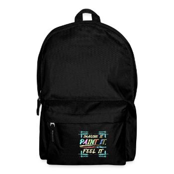 Imagine it Paint it feel it - Backpack - black - Front
