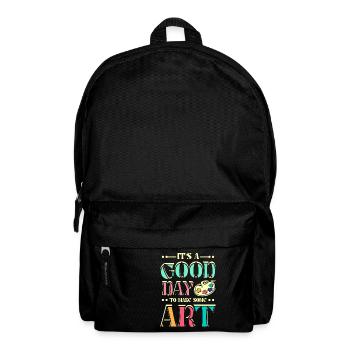 C'est une bonne journée pour faire de l'art - Sac à dos - noir - Devant