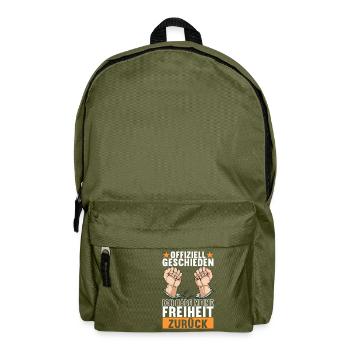 Geschieden Scheidung - Rucksack - Olivgrün - Vorne