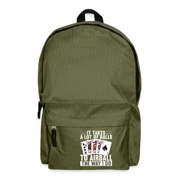 Poker Poker Player Casino - Backpack - olive green - Front