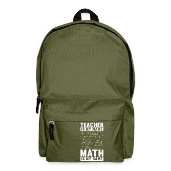 Math Teacher - Backpack - olive green - Front