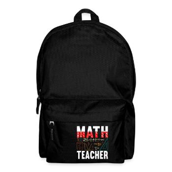Mathe Mathelehrer - Rucksack - Schwarz - Vorne