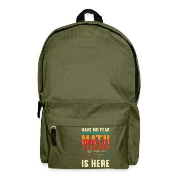 Math Teacher - Backpack - olive green - Front