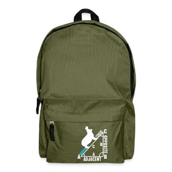 Math Teacher - Backpack - olive green - Front
