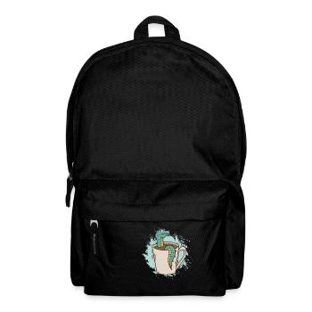 Dragon in a cup cute mythical creature - Backpack - black - Front