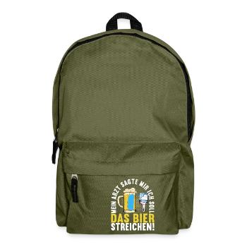 Beer drinkers Beer drinking - Backpack - olive green - Front