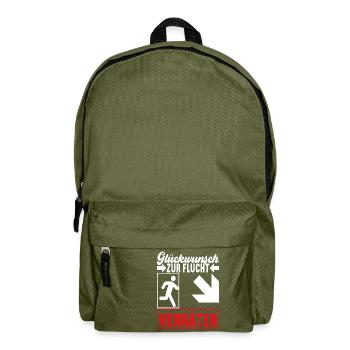Abschiedsgeschenk Kollege Jobwechsel - Rucksack - Olivgrün - Vorne