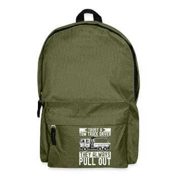 Abschleppwagen Abschleppdienst - Rucksack - Olivgrün - Vorne