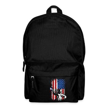 Usa American flag handball 4th of july - Rucksack - Schwarz - Vorne