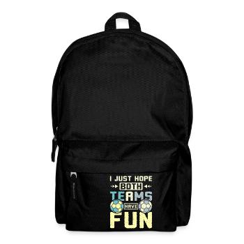 I just hope both teams have fun handball - Rucksack - Schwarz - Vorne