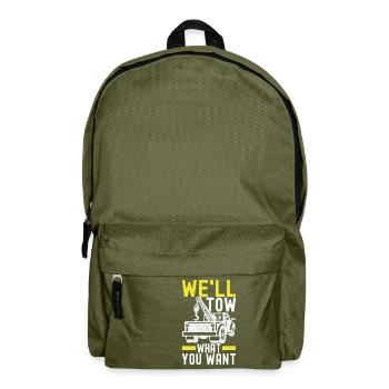 Abschleppwagen Abschleppdienst - Rucksack - Olivgrün - Vorne