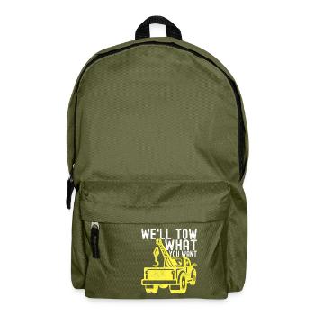 Abschleppwagen Abschleppdienst - Rucksack - Olivgrün - Vorne