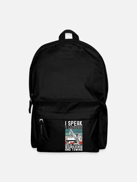 Abschleppwagen Abschleppdienst - Rucksack - Schwarz