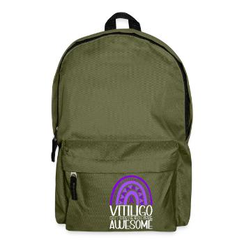 Journée mondiale du vitiligo - Sac à dos - vert olive - Devant