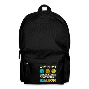 Volleyball is my favorite season - Backpack - black - Front