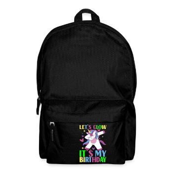 Licorne d’anniversaire - Sac à dos - noir - Devant