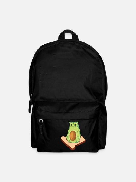 Avocado Toast Avocado Cat - Rucksack - Schwarz