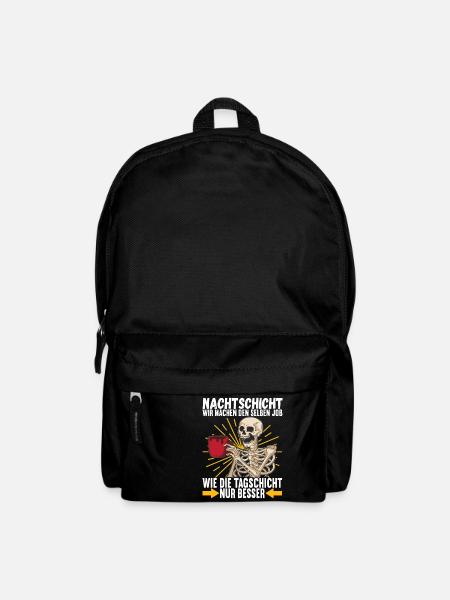 Nachtschicht Nachtdienst - Rucksack - Schwarz