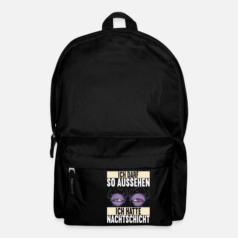 Nachtschicht Nachtdienst - Rucksack - Schwarz