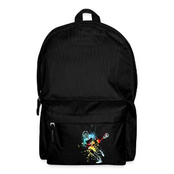 Splash Art Lacrosse Player - Rucksack - Schwarz - Vorne