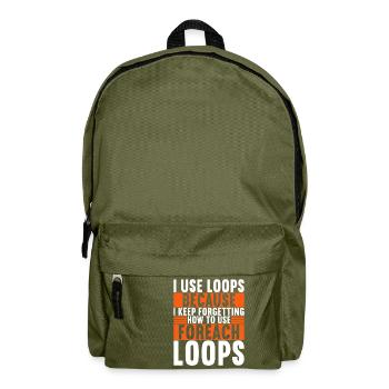 Programmierer Informatiker - Rucksack - Olivgrün - Vorne