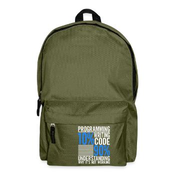 Programmierer Informatiker - Rucksack - Olivgrün - Vorne