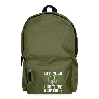 Programmierer Informatiker - Rucksack - Olivgrün - Vorne