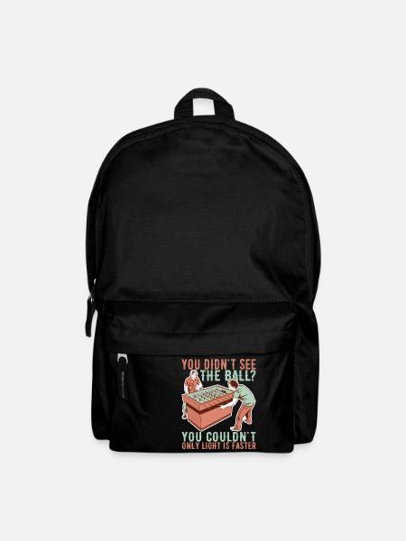 Tischfussball Tischkicker - Rucksack - Schwarz