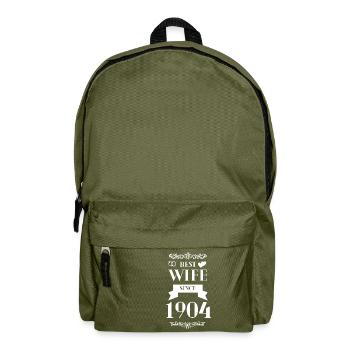 Meilleure épouse depuis 1904 anniversaire de mariage - Sac à dos - vert olive - Devant