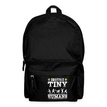 I coach tiny humans tennis coach - Rucksack - Schwarz - Vorne