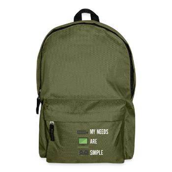 Programmierer Informatiker - Rucksack - Olivgrün - Vorne