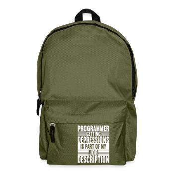 Programmierer Informatiker - Rucksack - Olivgrün - Vorne