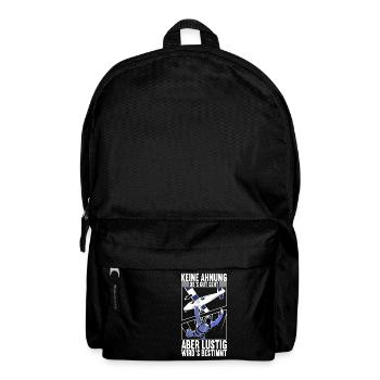 Fallschirmspringer Fallschirmsprung Skydiving - Rucksack - Schwarz - Vorne