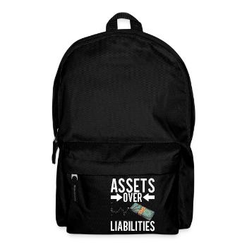 Aktien Aktionär Investor - Rucksack - Schwarz - Vorne