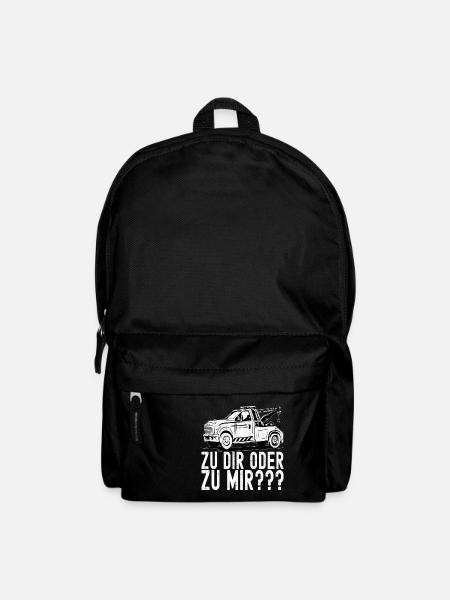 Abschleppwagen Abschleppdienst - Rucksack - Schwarz