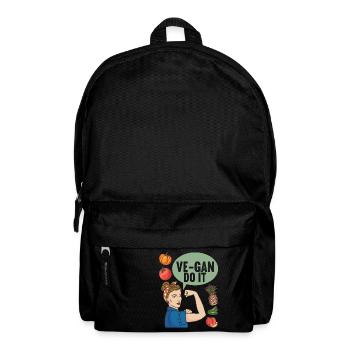 Vegan Vegetarian - Backpack - black - Front