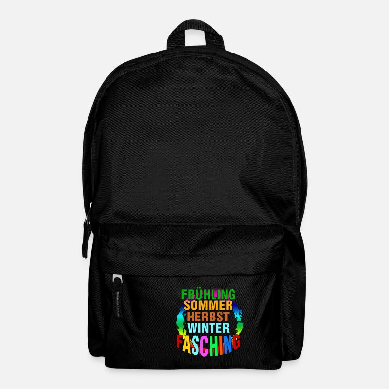 fasching frühling sommer herbst winter Karneval - Rucksack - Schwarz