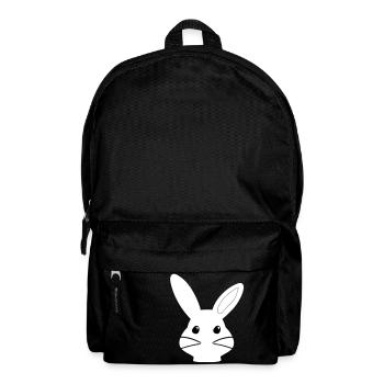 Wunderland Hase Cartoon Ostern Niedlich - Rucksack - Schwarz - Vorne